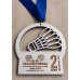 Lasergraveeritud puidust sulgpalli medal MLG22